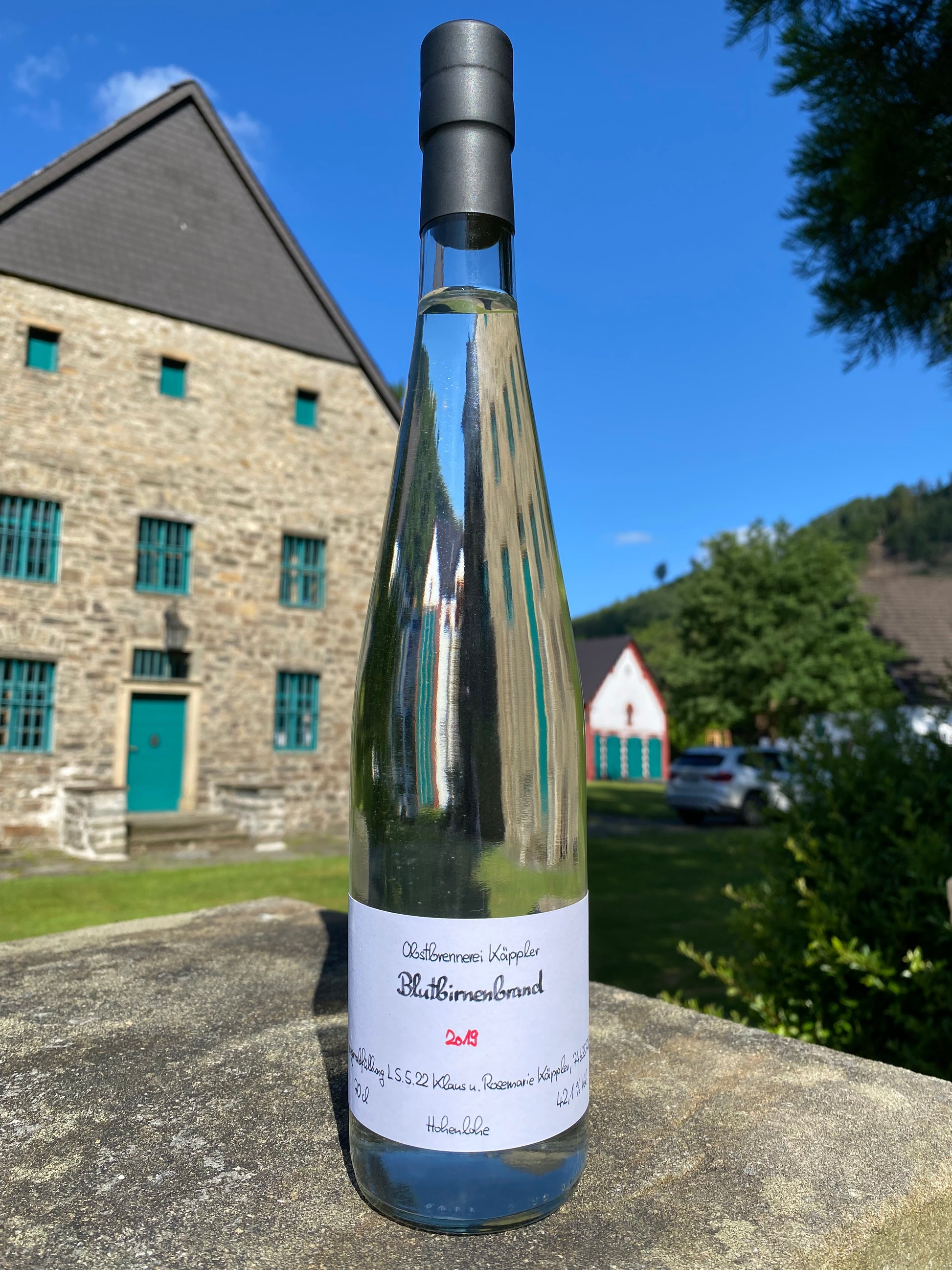 Blutbirnenbrand * Obstbrennerei Käppler * Hohenlohe - Perigord-Import
